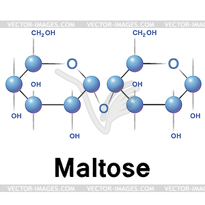 Maltose - vector image