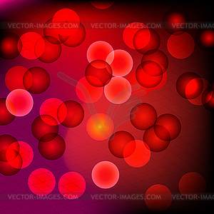 Red bokeh background - royalty-free vector image