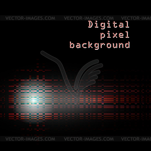 Digital pixel pattern - royalty-free vector clipart