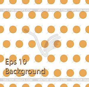 Orange circles texture - vector clip art