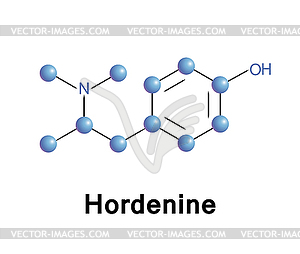 Hordenine - vector clipart