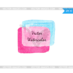 Banner watercolor - vector clipart