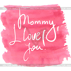 Lettering for Mothers Day - vector image