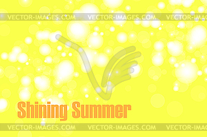 Shiny summer bokeh - vector clip art