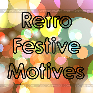 Retro disco bokeh - vector clipart / vector image