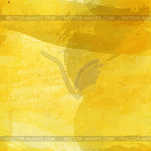 Yellow watercolor background - vector clip art