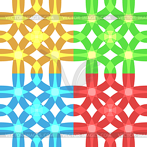 Crossed lined set - vector image