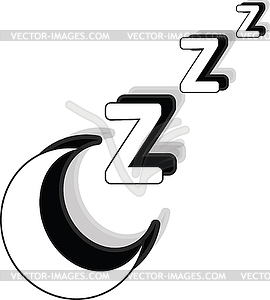 Moon icon - vector clip art