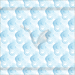 Light blue gradient spiral pattern - vector clipart