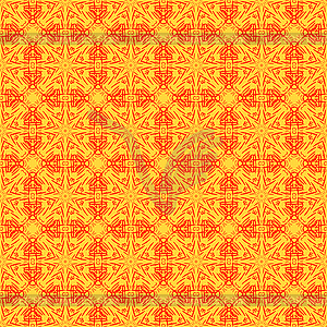 Red and gold seamless pattern - vector clipart