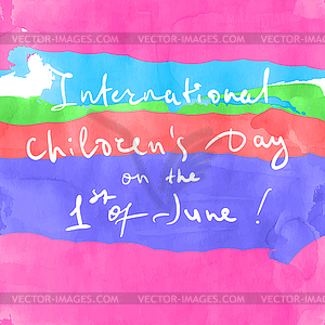 Childrens Day - vector image