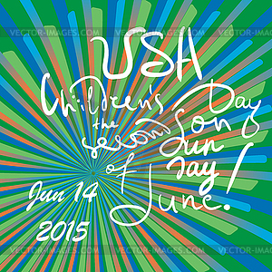 Usa Childrens Day - vector clipart