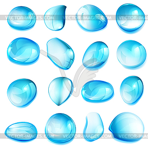 Opaque drops - vector image