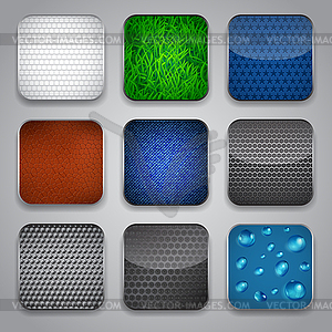 Apps icon set - vector clipart