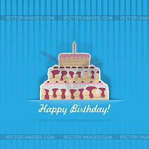 День рождения и воздушные шарики - векторизованное изображение клипарта