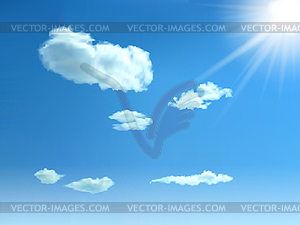 Sky background - vector image