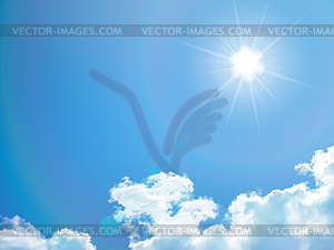 Sky background - vector clipart