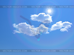 Sky background - vector clip art