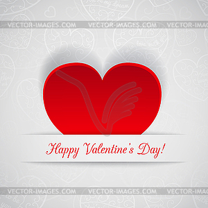 Card for Valentine`s Day - vector image