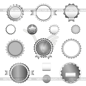 Набор продажи значки, наклейки и стикеры без текс - клипарт в векторе / векторное изображение