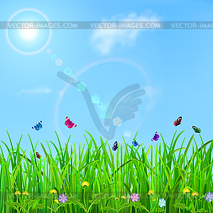 Spring background - vector clipart