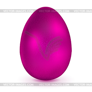 Violet easter egg - vector clip art