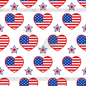 American seamless pattern - vector image