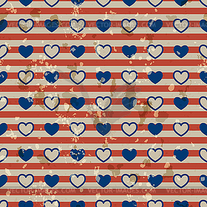 American vintage seamless pattern - vector clipart