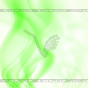 Abstract background of green smoke - vector image