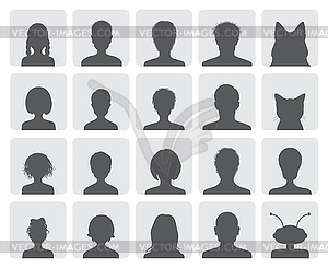 Set of avatars - vector image