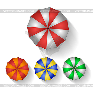 Colored umbrella - vector image