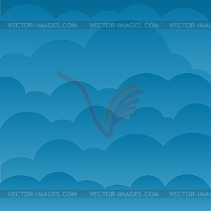 Clouds background - vector clip art