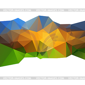 Beautiful abstract background, triangle color - color vector clipart