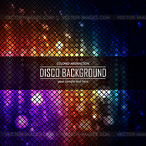 Colorful disco lighten background. Magic effect, - vector clipart / vector image