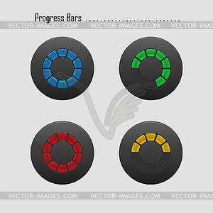 Progress loading bar. element - vector clipart