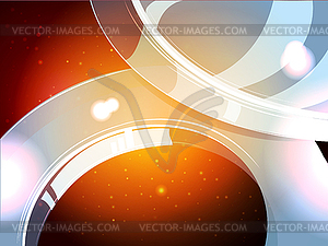 3D cosmos stars abstraction with yellow sparks, - vector clipart