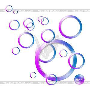 Circle 3D abstraction background, - vector image