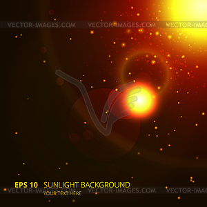 Sunlight background - vector image