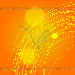 Orange line abstraction - vector clip art