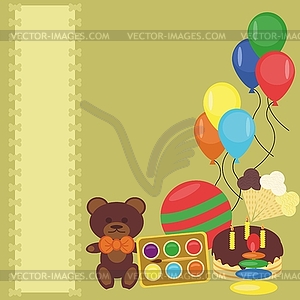 Children background - vector clipart