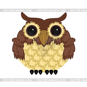 Owl on white background - vector clipart