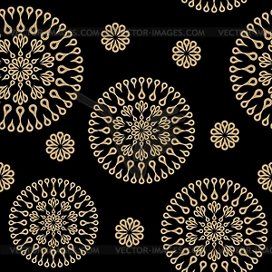 Seamless background with ornament - vector image