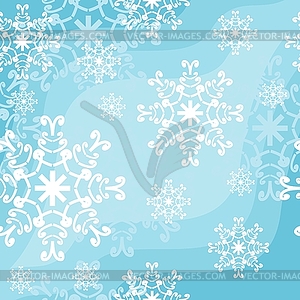 Seamless background with snowflakes - stock vector clipart