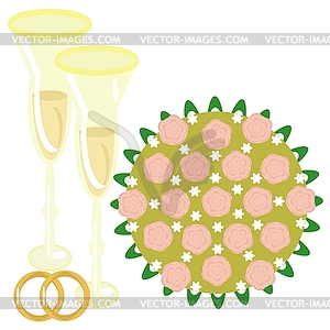 Wedding illustration - vector image
