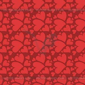Seamless background with hearts - vector image
