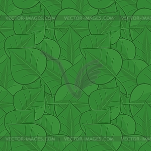 Seamless background with leaves - vector clipart