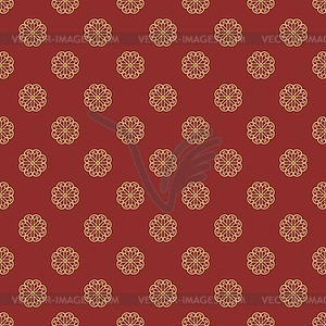 Seamless ornament with flowers - vector image