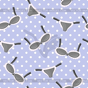 Seamless background with lingerie - royalty-free vector clipart