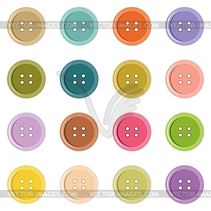 Set of buttons on white - vector clipart