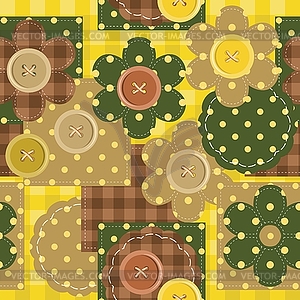 Patchwork background - vector clipart